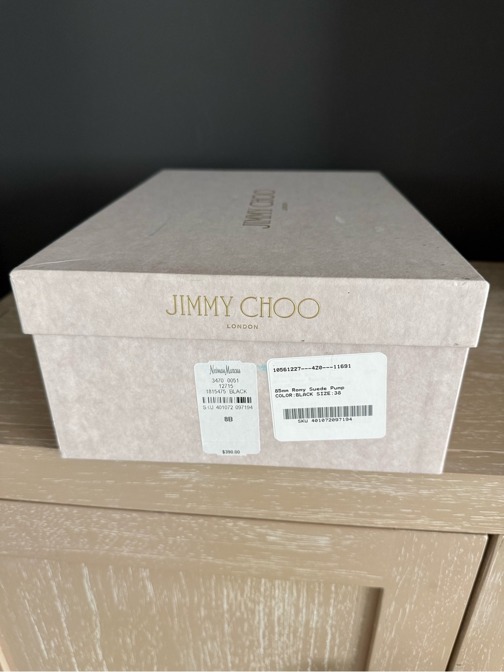 Jimmy Choo London Signature Shoe Box - Picture 2 of 7